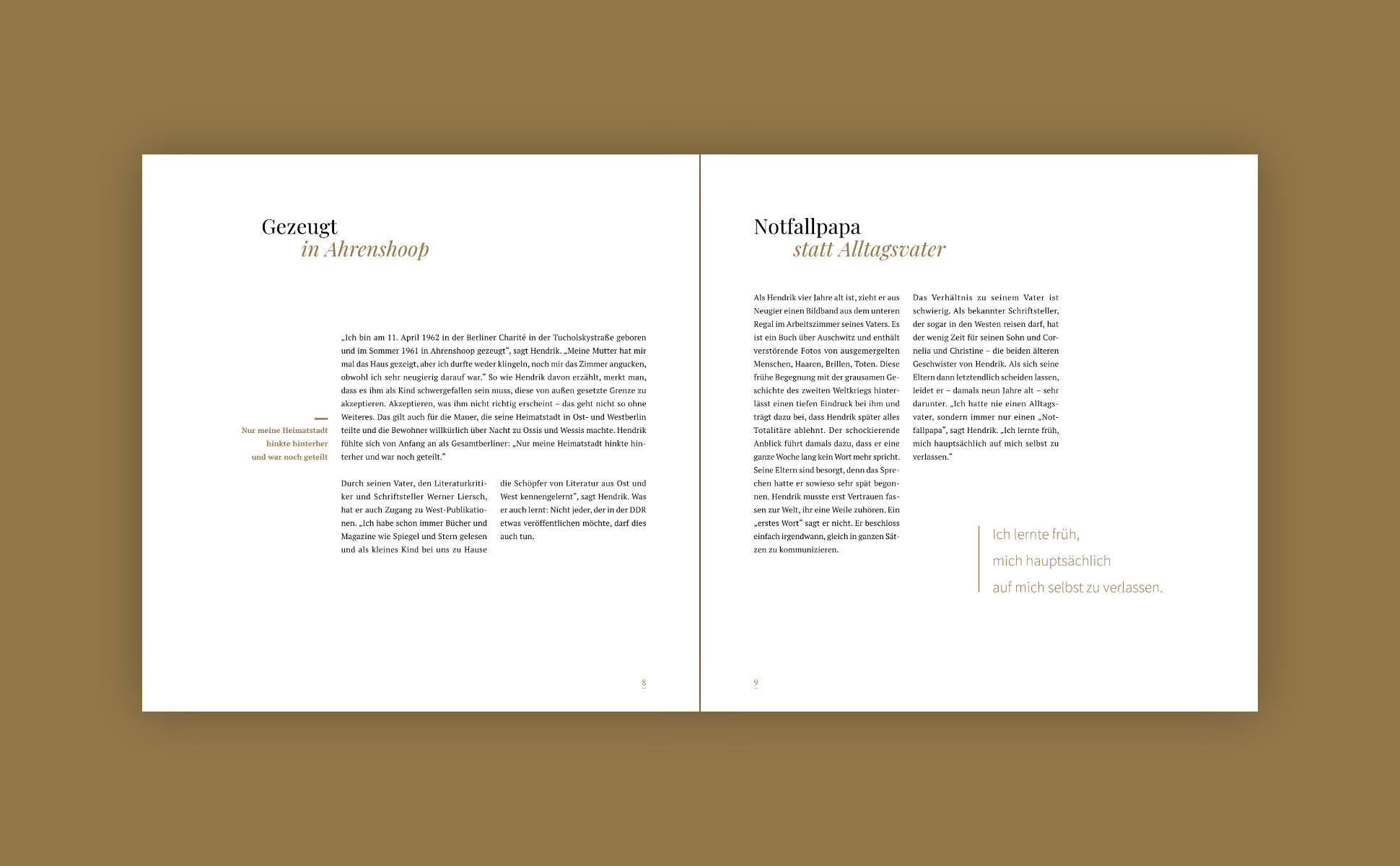 Buch Template: Layout-Beispiel 3, Doppelinnenseite Ansicht 2