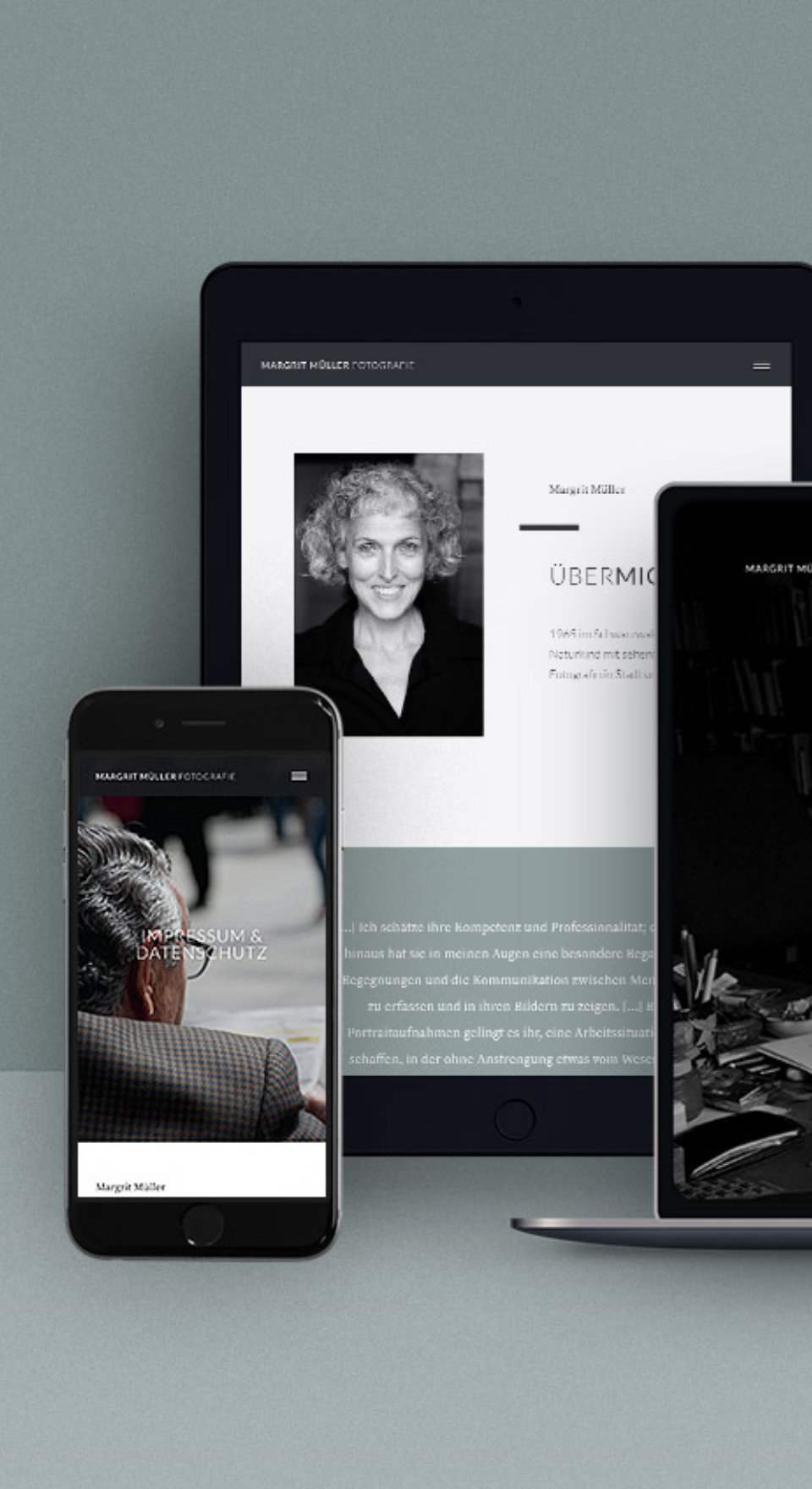 Web Design: Margrit Müller Fotografie